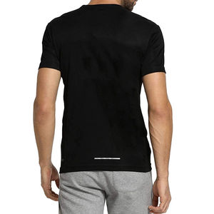 OEM de alta calidad 100% algodón de gran tamaño/Flim/Boxy Fit O-cuello Casual moda Color sólido transpirable manga corta Camiseta de los hombres - Product Image 3
