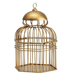 กรงนกแก้วโลหะแบบพกพากรงนกดีไซน์แบบดั้งเดิมกรงนกทำด้วยมือรูปลักษณ์พรีเมียม - Product Image 5