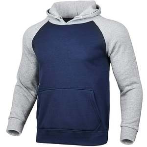 Sudadera con capucha deportiva de terciopelo grueso y holgada con estampado de patrón de París cálido a la moda informal de Otoño/Invierno para hombre + conjunto de pantalones de chándal - Product Image 6