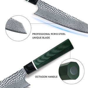 Venta al por mayor personalizado de calidad superior OEM Damasco cuchillo de Chef mango único profesional japonés de acero al carbono cuchillo de Chef de cocina - Product Image 3