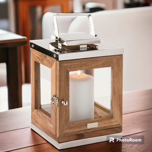 Fête décorative pour la maison mariage salle à manger bougeoirs en bois créatifs support de lanterne et bocaux pour cône - Product Image 3