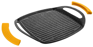 Piastra grill ondulata compatibile con induzione 36x23cm. (Ibili 406023) - Product Image 1