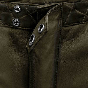 กางเกงหนังแฟชั่นน้ำหนักเบา สวมใส่สบาย ดีไซน์ทันสมัย ทรงตรง เอวยางยืด ระดับกลาง สไตล์ไฮสตรีท สำหรับผู้ชาย - Product Image 4