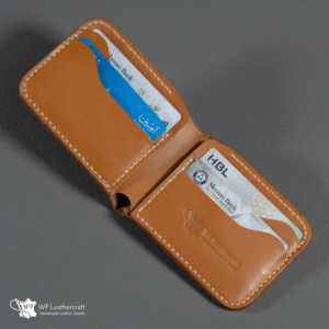 กระเป๋าสตางค์หนังพับสองตอน รุ่นคลาสสิค หมายเลข 55 (สีแทนลายจระเข้) - Product Image 3