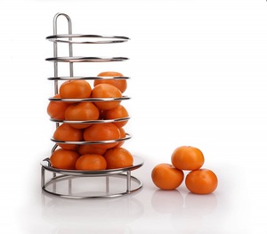 Dispensador profesional de calidad superior de acero inoxidable naranja para alimentos, soporte de almacenamiento para el hogar de resistencia Superior, estantes de exhibición - Product Image 1