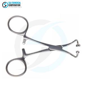 Pinces à serviettes médicales à articulation articulée, manuelles, en acier inoxydable, durables, réutilisables, pour une prise ferme, une manipulation précise et constante - Product Image 3