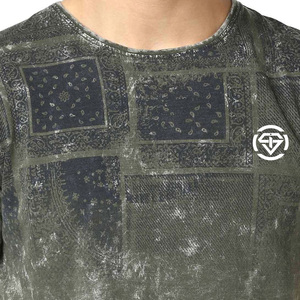 <b>Men's</b> High Quality Cotton Oversize T-Shirt Short-Sleeve Custom Color Screen Printing Heavyweight Plain Pattern - Product Image 2