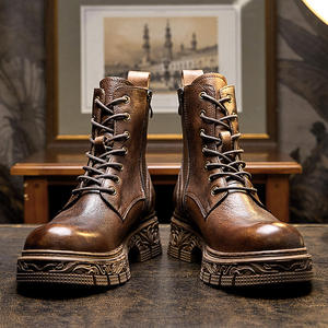 New High Quality Genuine Leather Men's <b>Slip</b> <b>On</b> Oxford <b>Shoes</b> Thick Soled <b>Waterproof</b> Lightweight Smooth Finish Casual Formal <b>Shoes</b> - Product Image 2