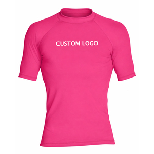 Rashguard MMA BJJ noir, bleu, rouge, prix de gros, impression par sublimation personnalisée, respirant, compression avant, t-shirt court - Product Image 4