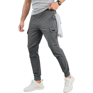 Atlético activo Jogger pantalón transpirable antiarrugas pesca correr rápido antiarrugas, pantalón de hombre, pantalón teñido liso - Product Image 1