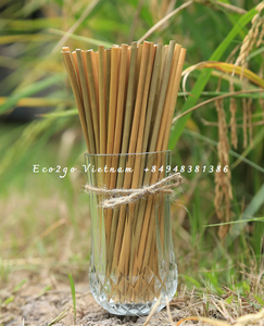 Pailles écologiques à boire en herbe de carex avec emballage personnalisé du fabricant Eco2go Vietnam - Product Image 4