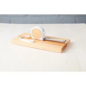 Flessometro in bambù personalizzato da 5 m con fermacorda, gadget promozionale - Product Image 3