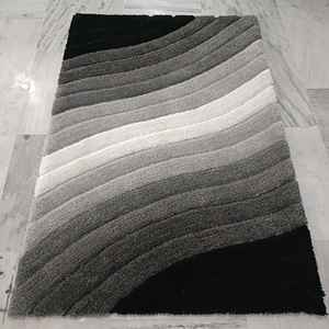 Venta directa de fábrica Alfombras copetudas a mano India Alfombras de lana copetudas a mano para sala de estar Exportadores indios Último hogar al por mayor - Product Image 1