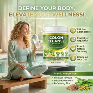 Polvo para Limpieza de <span class=keywords><strong>Colon</strong></span> con Psyllium, Senna y <span class=keywords><strong>Aloe</strong></span> <span class=keywords><strong>Vera</strong></span>, Desintoxicación Intestinal Suave, Apoyo a la Regularidad, Suplemento Dietético Totalmente Natural - Product Image 2