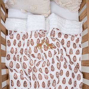 Manta de Bebé Bordada a Mano de Alta Calidad, Suave y Ligera, de Algodón Floral para Niños Pequeños y Cunas, para Uso en Invierno en Hoteles - Product Image 2