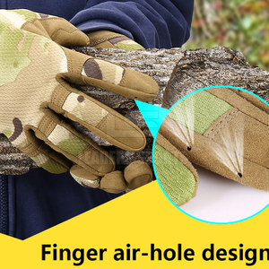 ถุงมือยุทธวิธีหนังกันกระแทกหลายวัสดุ ปรับแต่งได้ ราคาโรงงาน ขายดีอันดับต้นๆ - Product Image 2