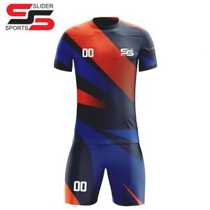 Uniforme de Fútbol de Marca OEM, Último Modelo, Alta Calidad, Manga Corta, Transpirable, Ligero, Personalizado para Club de Fútbol - Product Image 1