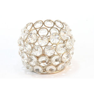 Portavelas de Cristal y Metal de Primera Calidad con Acabado Superior, Perfecto para Decoraciones Elegantes de Mesa en Interiores y Exteriores, Tamaño Pequeño - Product Image 2