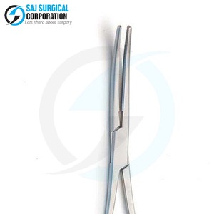 Fórceps curvos de Carmalt Angiotribe de acero alemán Premium, diseño resistente para hemostasia en cirugía obstétrica y ginecológica - Product Image 5