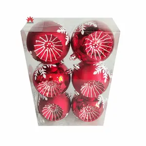 NEW design 80 MM Christmas tree Decorative XMAS Ball supplier for Christmas Halloween balls