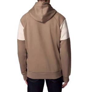 Men New Autumn 100% Cotton Block Hoodie Winter Heavyweight Fleece Embroidered Rhinestone <b>Logo</b> <b>Design</b> Lined Front Solid Pattern - Product Image 3