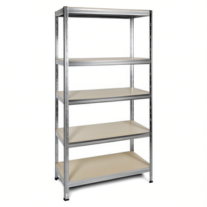 Eurostock - Kit de 5 Estantes Encajables Galvanizados E600Z175, 90x45x180cm, Unidades de Estantería - Product Image 3