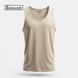 Camiseta sin mangas de gimnasio para hombre de alta calidad, logotipo personalizado, ajuste muscular, acanalado, transpirable, 100% poliéster, personalización deportiva - Product Image 5