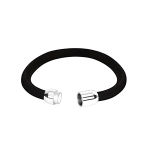 Meilleur bracelet en cuir suédé noir en acier inoxydable PSDS Vente en gros - Product Image 2