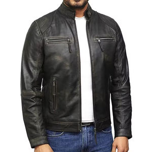 Chaqueta de Hombre de Piel de Vaca Recubierta, Ecológica, Impermeable, de Secado Rápido, con Cuello Alto, Logotipo Personalizado y Decoración Frontal - Product Image 2
