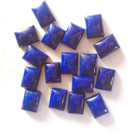 Cabochon rectangulaire en lapis-lazuli bleu naturel, dos plat, 2x4mm 20x30mm, pour la fabrication de bijoux DIY, tailles personnalisées, marque AMARA, troisième qualité