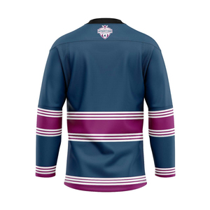 Camiseta de hockey sobre hielo personalizada, logotipo de equipo, uniforme de hockey impreso por sublimación OEM, camisetas de hockey de secado rápido transpirables - Product Image 5