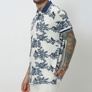 Polo à manches courtes pour homme en polyester 100% à sublimation au tarif de gros Polos pour homme avec logo personnalisé de haute qualité Vente en ligne - Product Image 3