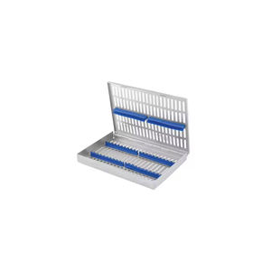 Boîte de désinfection dentaire Cassette de stérilisation en acier/Cassette d'instruments dentaires pour 20 instruments, plateau chirurgical - Product Image 1