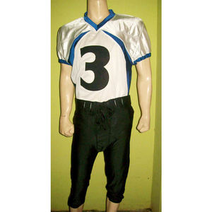 Camiseta de fútbol americano personalizable corta con ajuste personalizado, malla transpirable, diseño de cuello en V, entrenamiento de equipo de números cosido duradero - Product Image 3