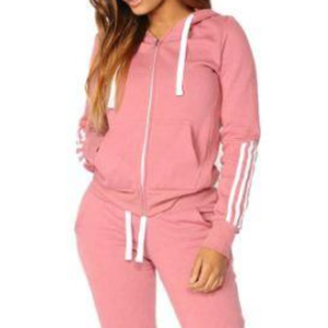 Survêtements personnalisés avec logo, ensembles d'automne pas chers pour femmes, survêtements assortis avec fermeture éclair aux chevilles, survêtements de sport en gros avec empiècements - Product Image 5