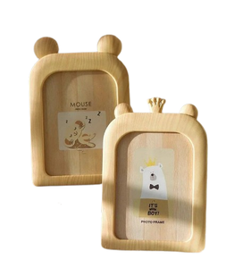 Set of Three Home Decorative Various Shape Picture Photo <b>Frame</b> Hot Sale Modern Walnut Wood Wall <b>Mounted</b> Square Wood Photo <b>Frame</b> - Product Image 5