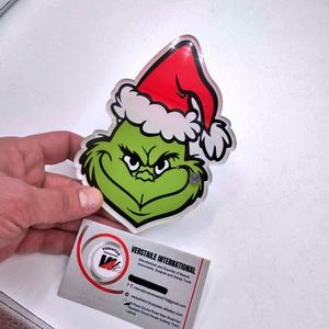 Tuiles à cils magnétiques en acrylique personnalisées de haute qualité avec motif Grinch de Noël, étiquette privée, pour extensions de cils - Product Image 5