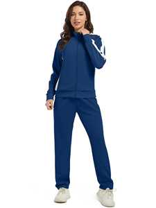 Ensemble de jogging de sport pour femmes de haute qualité, écologique, streetwear, manches longues, sweat-shirt et pantalon, respirant, coupe-vent, survêtement - Product Image 3