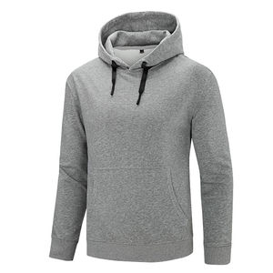 Vêtements de rue décontractés pour hommes en coton et polyester de haute qualité avec logo personnalisé OEM et sweat à capuche sweat-shirt teint en plaine pour hommes - Product Image 3