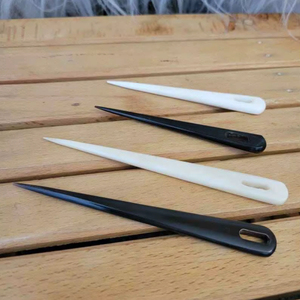 Aiguille à broder en corne de buffle, pointe fine, pour laine et fil, accessoire de couture durable pour le tufting et la couture - Product Image 1