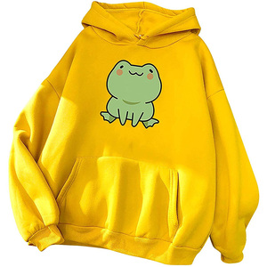 2024 sudaderas con capucha de gran tamaño para mujer, venta al por mayor, Sudadera con capucha de manga larga con estampado personalizado, Sudadera con capucha informal OEM - Product Image 1