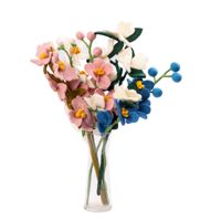 Bouquet de fleurs en feutre fait main, écologique, multicolore, arrangement artificiel pour l'intérieur, mariage, Thanksgiving et Pâques