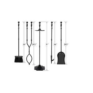 Juego de herramientas más vendido Juego de herramientas de chimenea de último diseñador Juego de herramientas de hierro y soporte Soporte para fogatas al aire libre Fireset Rústico - Product Image 3