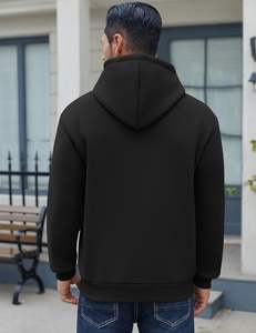 Sweat à capuche d'hiver pour hommes 400 GSM Heavyweight Broderie personnalisée 100% Pull en polaire de coton Style Streetwear urbain Coupe ample surdimensionnée - Product Image 3