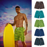 Shorts de bain pour hommes à motif géométrique, séchage rapide, avec cordon de serrage, décontractés, pour la plage