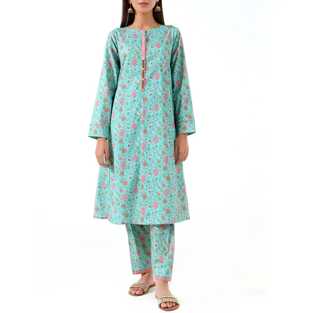 पाकिस्तानी सलवार कमीज नवीनतम शैली लॉन सूट सेट/OEM सेवाओं शीर्ष बेच आकस्मिक आउटडोर उपयोग के लिए लॉन पोशाक