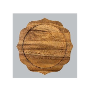 Meilleur prix Design personnalisé 100% bois de manguier naturel pour plaque de chargeur fait à la main avec un look attrayant Top vente pour les fêtes - Product Image 3