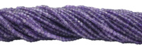 Perles de pierres précieuses en améthyste facettées de 2 à 2,5 mm en forme de boîte pour la fabrication de bijoux