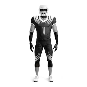 Nuevo diseño de uniforme de fútbol americano de alta calidad, transpirable, que absorbe el sudor, ropa deportiva para hombre, ligero, 100% poliéster. - Product Image 1