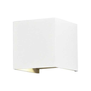 Lampada LED da parete per esterni cubo colore bianco 12 Watt di potenza con luce naturale stile Applique 4000K - Product Image 1